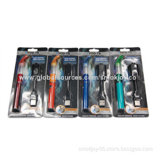 Smokjoy newest electronic cigarette evod t8 blister kit, evod battery starter kit